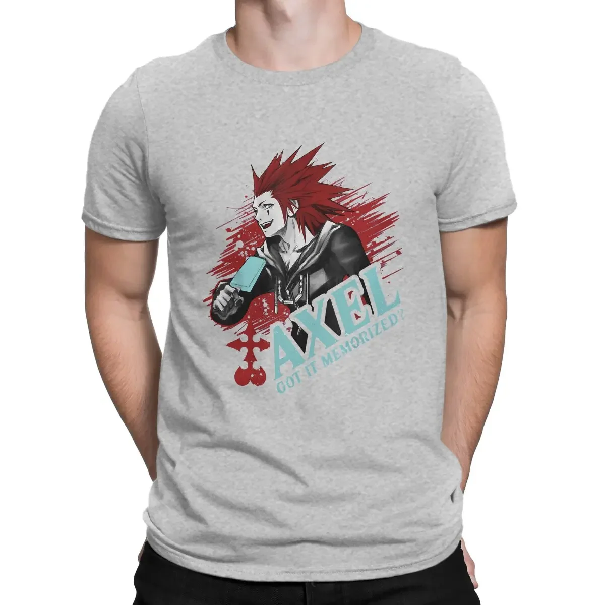 kf S1be4f173976448a184f0891f32e5aa3aZ Kingdom Hearts Riku Game Newest TShirt for Men Axel Got It Memorized Classic Round Neck Pure - Kingdom Hearts Shop